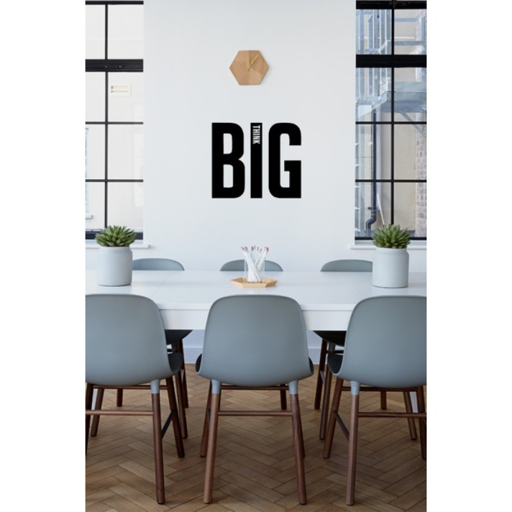 Mıgnatıs Büyük Harf ile Yazılmış Big Think Duvar Yazısı Sticker 60X50 cm - Siyah - 60 x 50 cm Duvar Stickerı Fiyatı