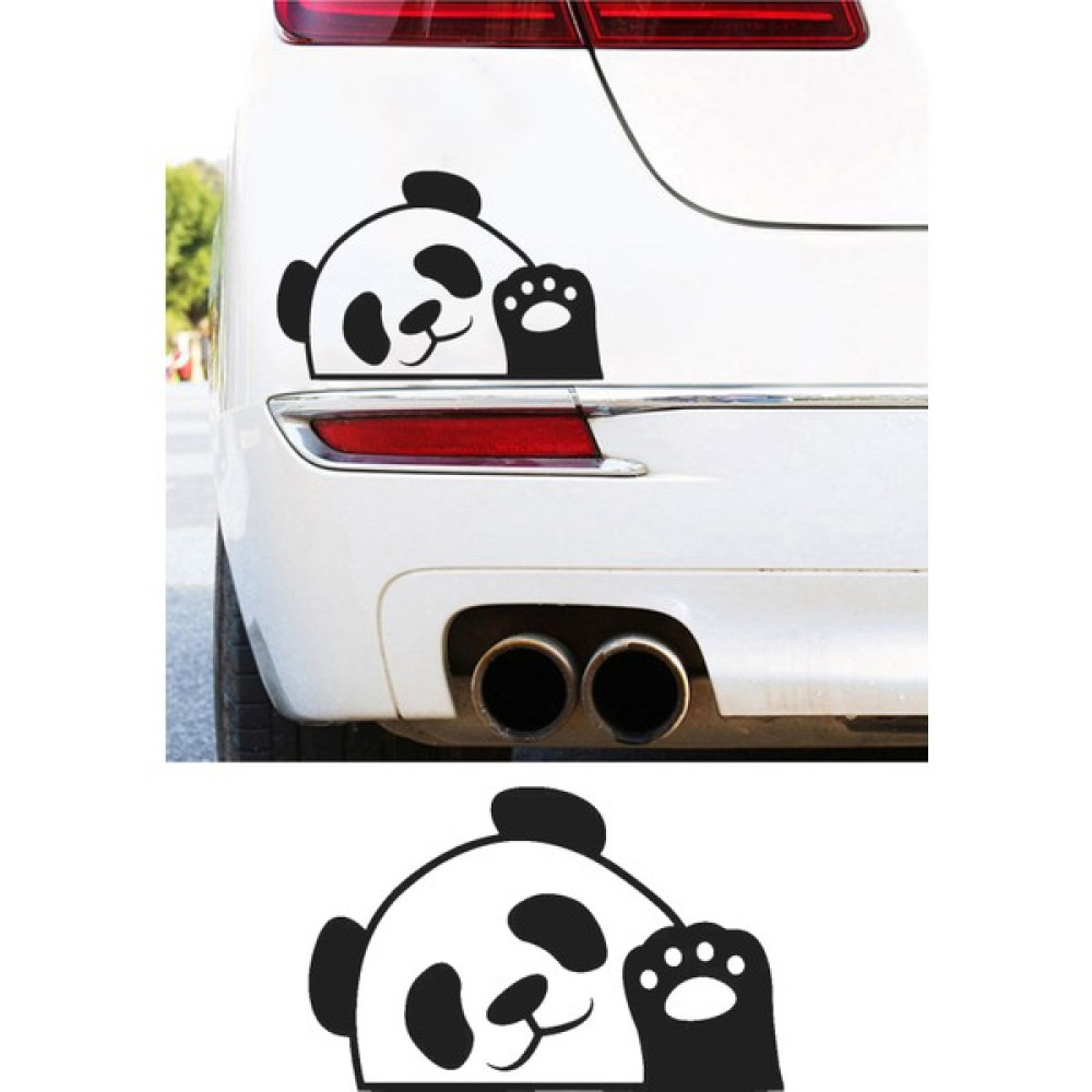 Mıgnatıs El Sallayan Panda Resmi Oto Araba Cam Sticker Çıkartma Bilgisayarlar,kamyonlar, Motosikletler Için - 19,5x12cm - Siyah Oto Boyaları Fiyatı