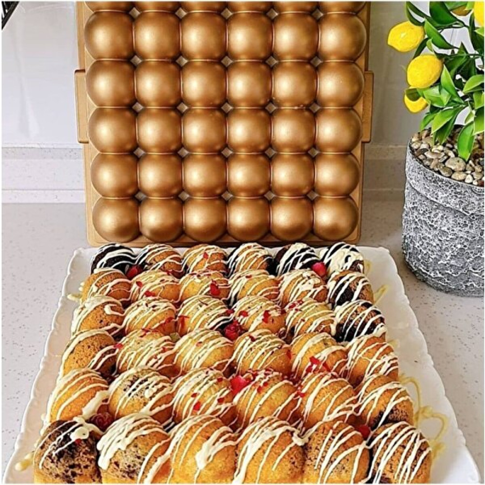 Mihman Home Döküm Bubble Gold Atom Kek Kalıbı Kek Kalıpları Fiyatı