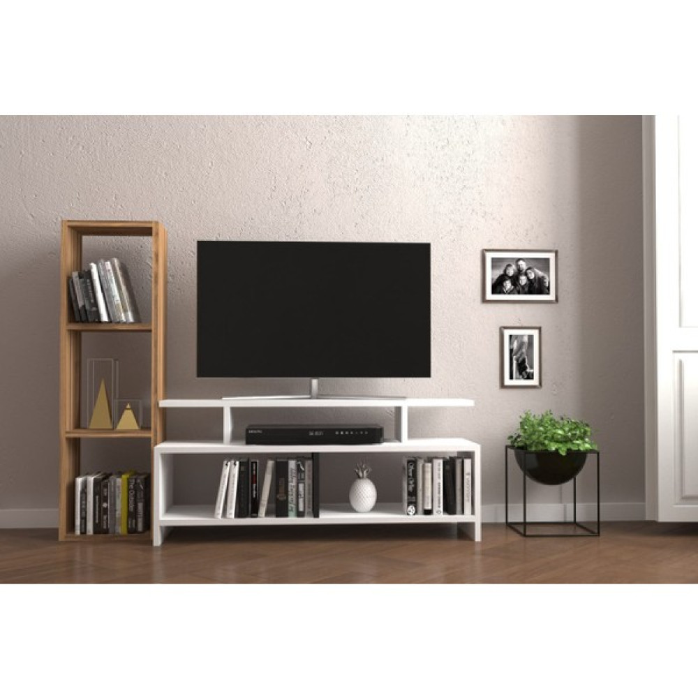 Mihra Home Alya Tv Ünitesi Beyaz Ceviz Tv Ünitesi / Sehpası Fiyatı