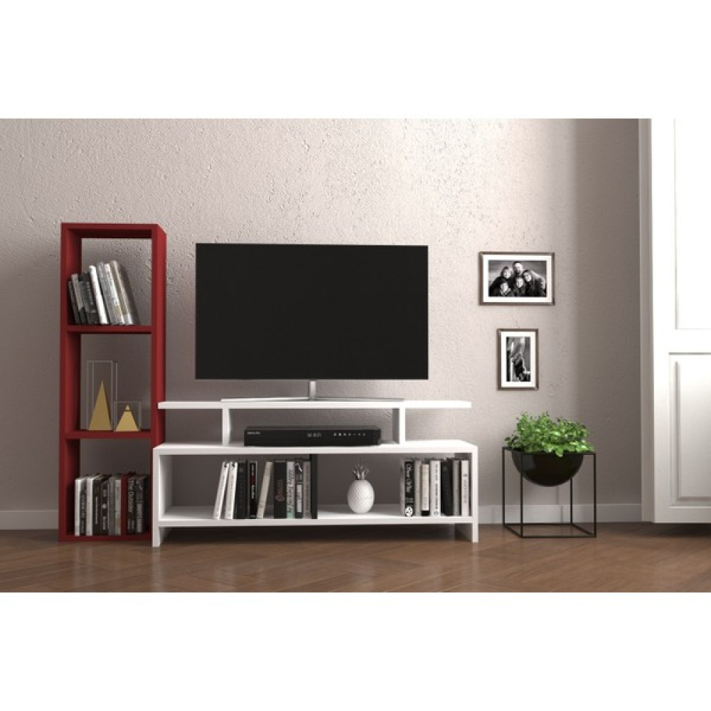 Mihra Home Alya Tv Ünitesi Kırmızı Tv Ünitesi / Sehpası Fiyatı