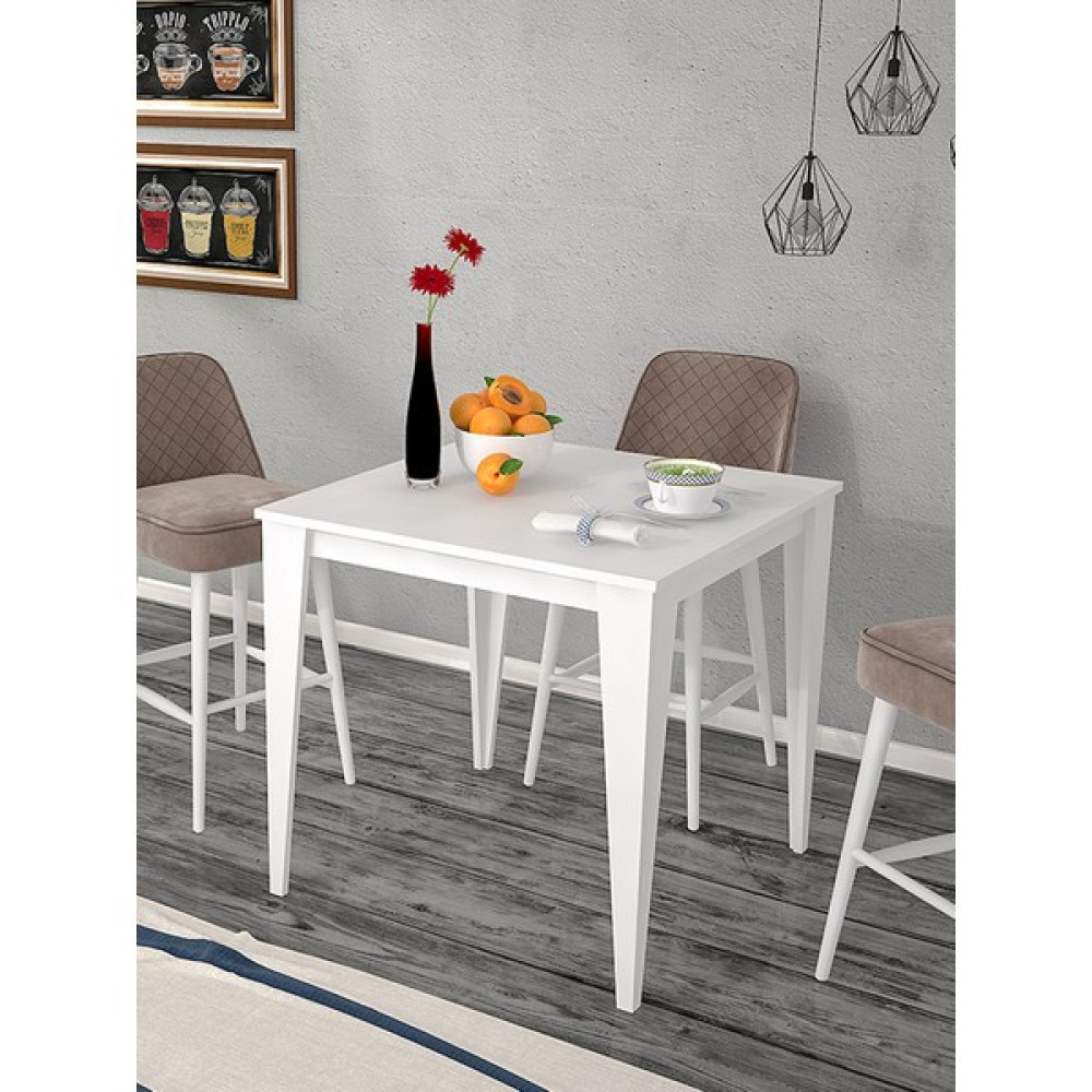 Mihra Home Mensa Yemek Masası Beyaz 70X70 - 70 x 75 x 70 cm Yemek & Mutfak Masası Fiyatı