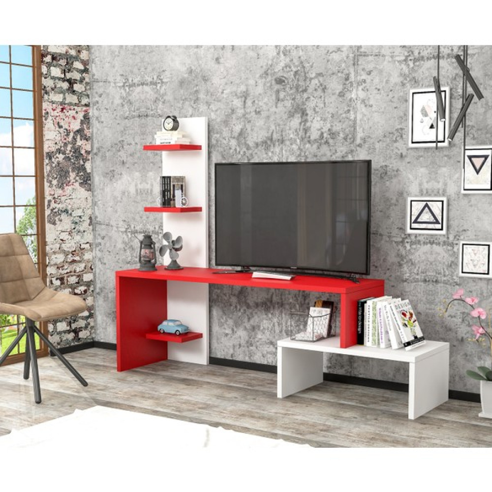 Mihra Home Niva Tv Ünitesi Kırmızı Tv Ünitesi / Sehpası Fiyatı