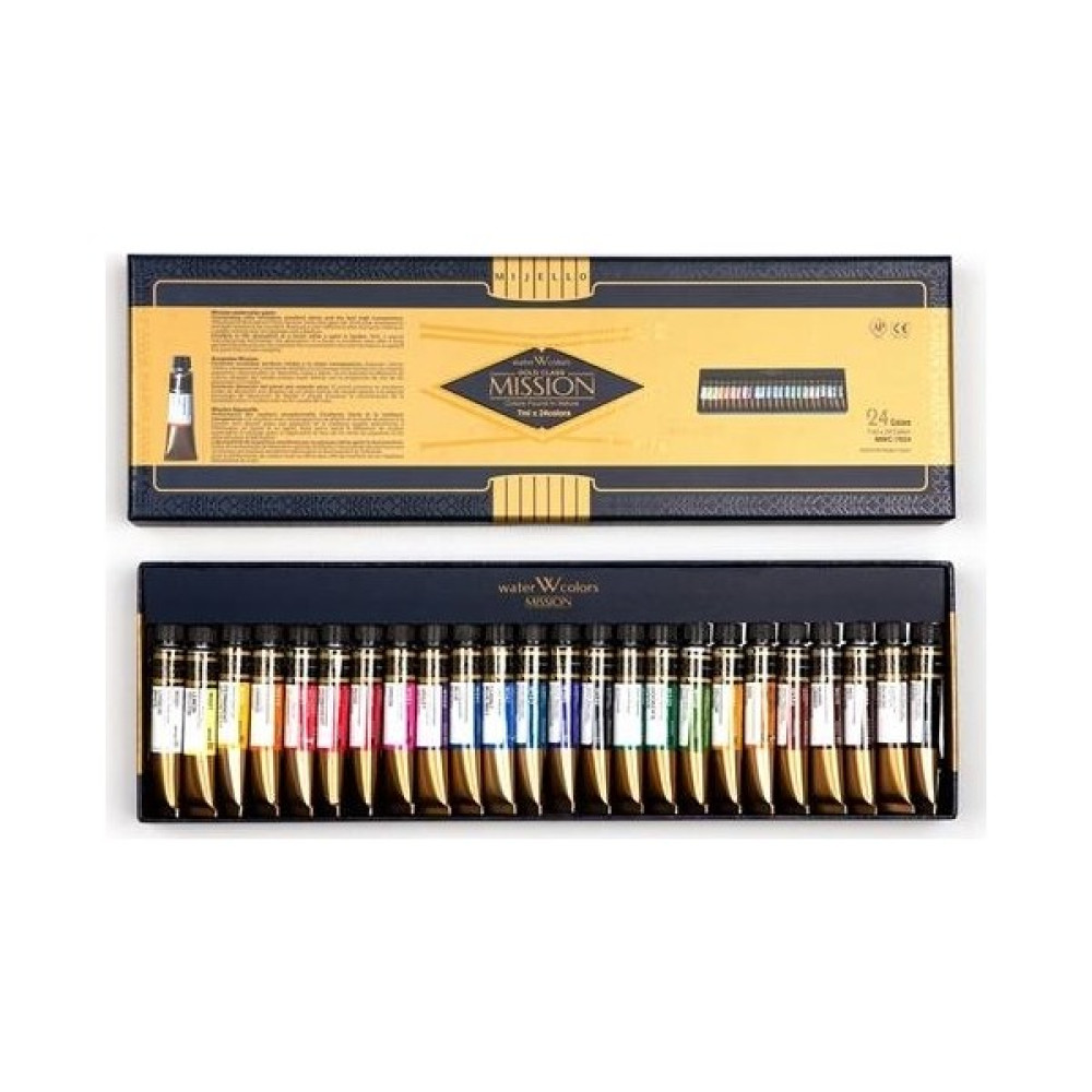 Mijello Mission Gold Class Pigment Tüp Suluboya Seti 7 ml x 24 Renk Sulu Boya Fiyatı