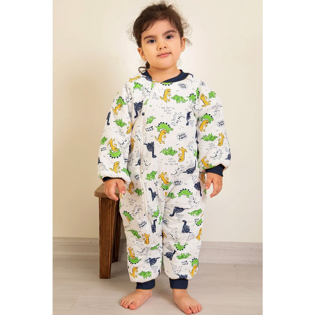 Mika Kids Lacivert Biyeli Dinozor Desenli Erkek Çocuk Uyku Tulumu Giyim & İç Giyim Fiyatı