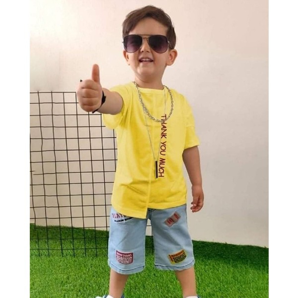 Mikado Çocuk 2'li Kot Şort Takım Erkek Çocuk Giyim Takımı Fiyatı