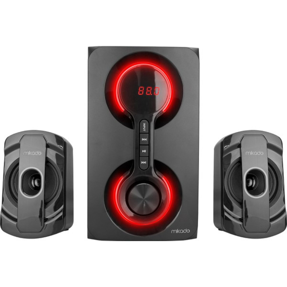Mikado MD-221BT 2+1 40W Siyah Usb+Tf Cart+Fm+Bluetootk Speaker Bilgisayar Speaker Fiyatı
