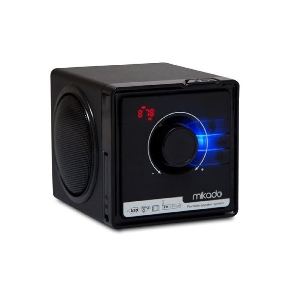 Mikado MD-236 3W+3W Siyah FM Radyo Destekli Müzik Kutusu Alarmlı Saatler & Radyolar Fiyatı