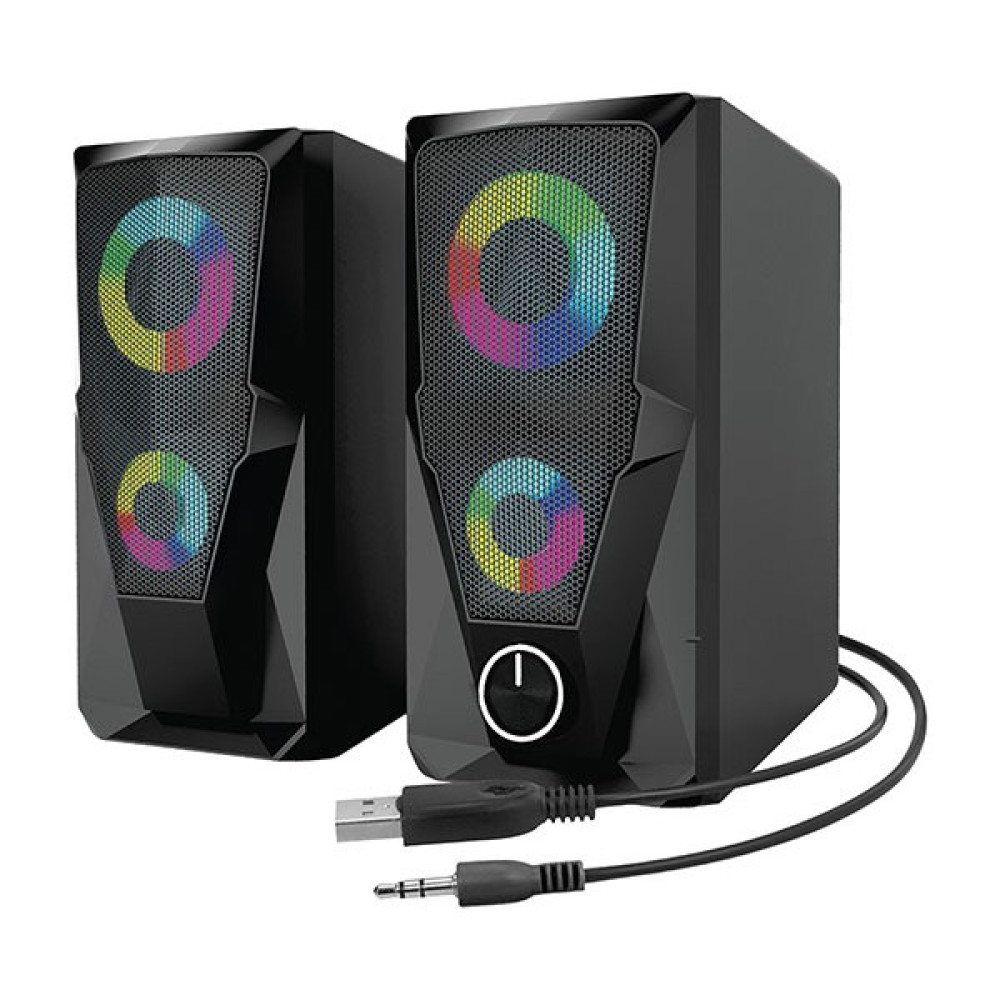 Mikado MD-336 2.0 6 Watt RGB Multimedya USB Speaker Siyah Bilgisayar Speaker Fiyatı