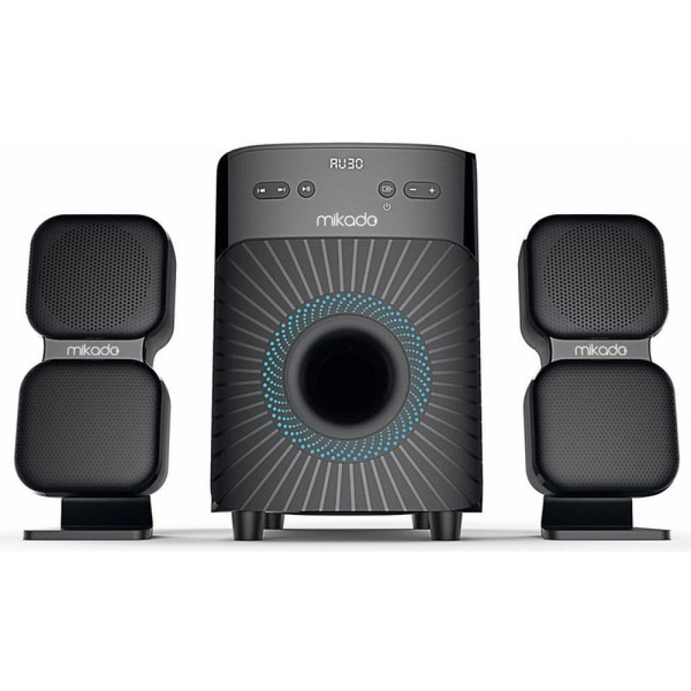 Mikado MD-360BT 2+1 38W Bt/aux/usb/fm/led Ekran Multimedia Speaker - Siyah Bilgisayar Speaker Fiyatı