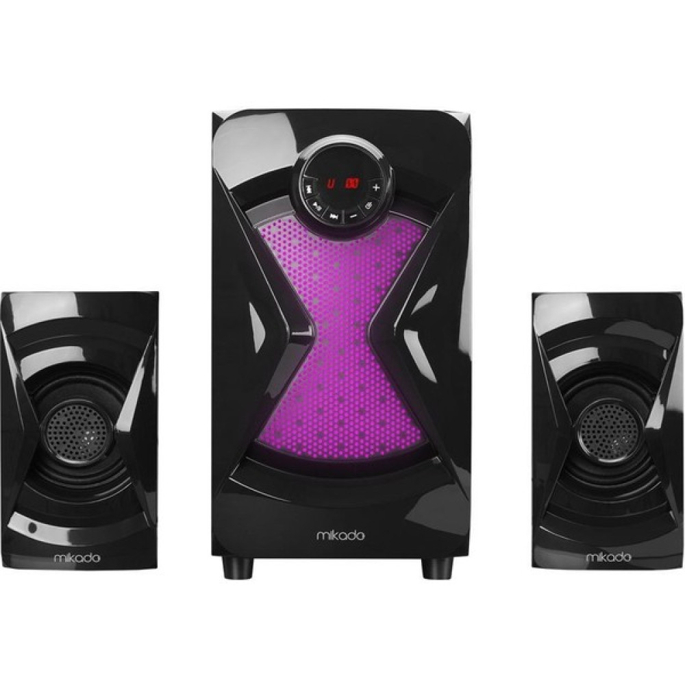 Mikado MD-370BT 2+1 38W Siyah Bt/aux/usb/fm/led Işıklı Multimedia Speaker Bilgisayar Speaker Fiyatı