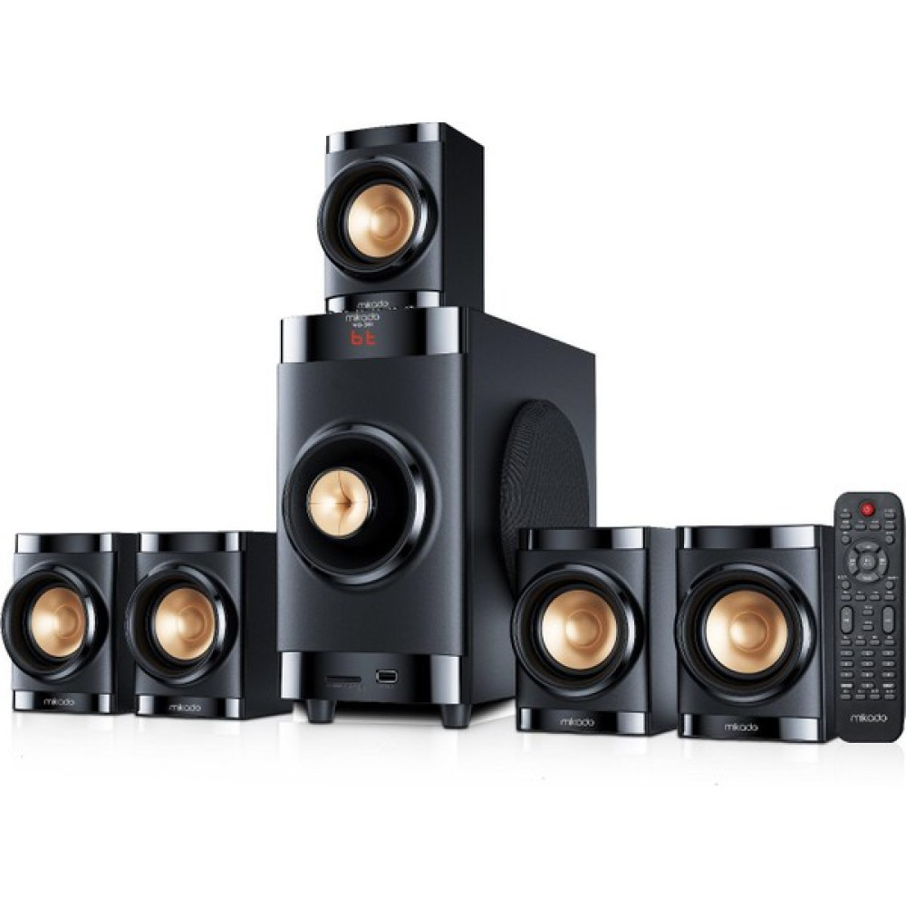Mikado MD-381BT 40W Usb+Sd+Fm 5+1 Ses Sistemi - Usb Girişli Ev Sinema Receiverları Fiyatı