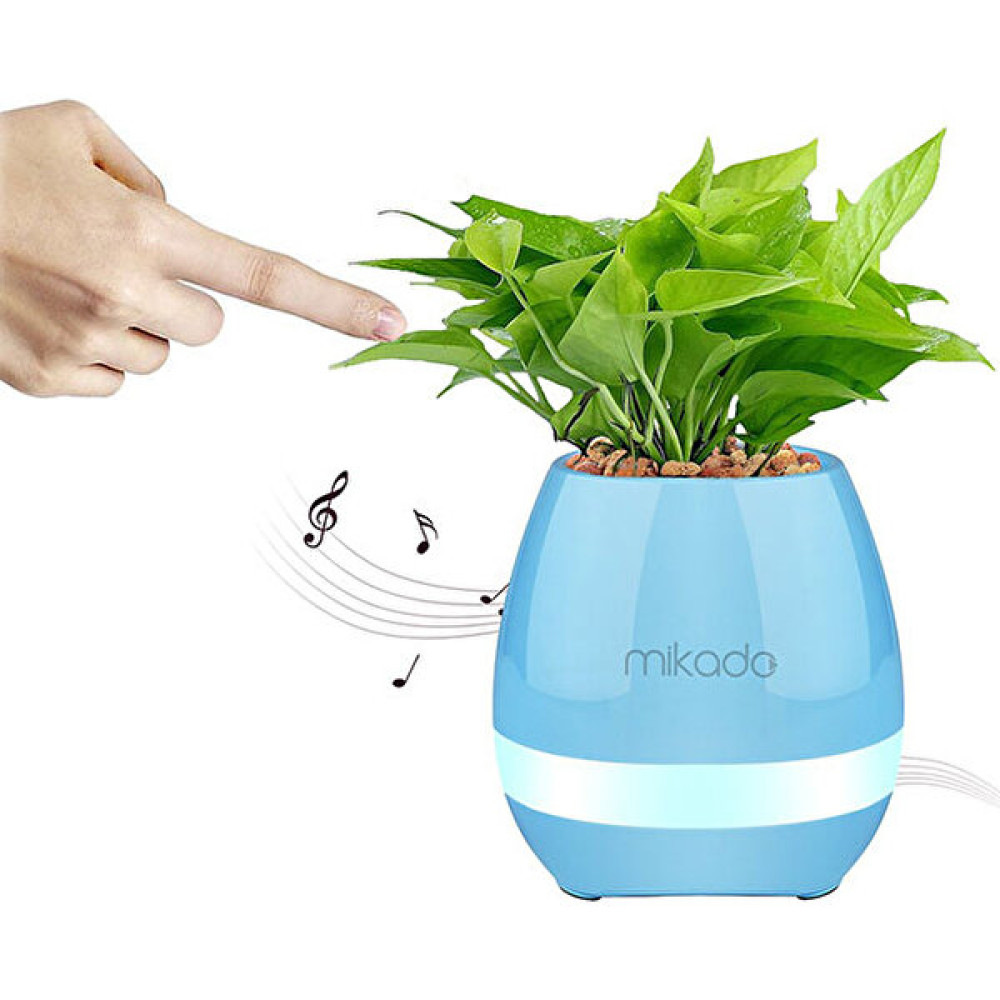 Mikado MD-P15BT Mavi TF Kart Destekli Çiçek Saksı Akıllı Dokun Bluetooth Speaker Bilgisayar Speaker Fiyatı