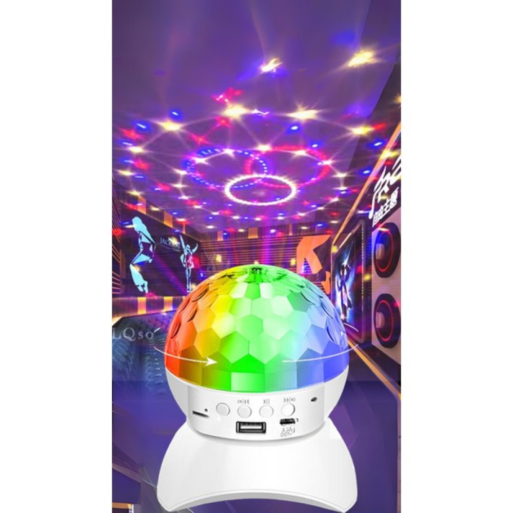Mikado MD-X740 Şarjlı Bluetooth Hoparlör Micsd-Usb Tavan Işıklı Diskotop Ses Bombası Çocuk Odası Gece Işığı MD-X740 Bluetooth Hoparlör Fiyatı
