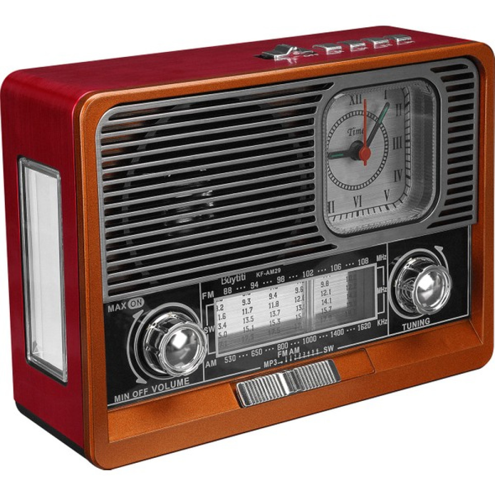Mikado MDR-105BT Ahşap Usb- Tf Destekli Bluetooth Fm/am/sw 8 Band Klasik Radyo - Açık Kahverengi Alarmlı Saatler & Radyolar Fiyatı