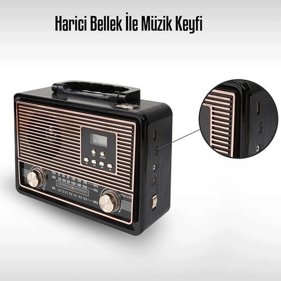 Mikado MDR-683 Siyah USB-TF Destekli Bluetooth Radyo