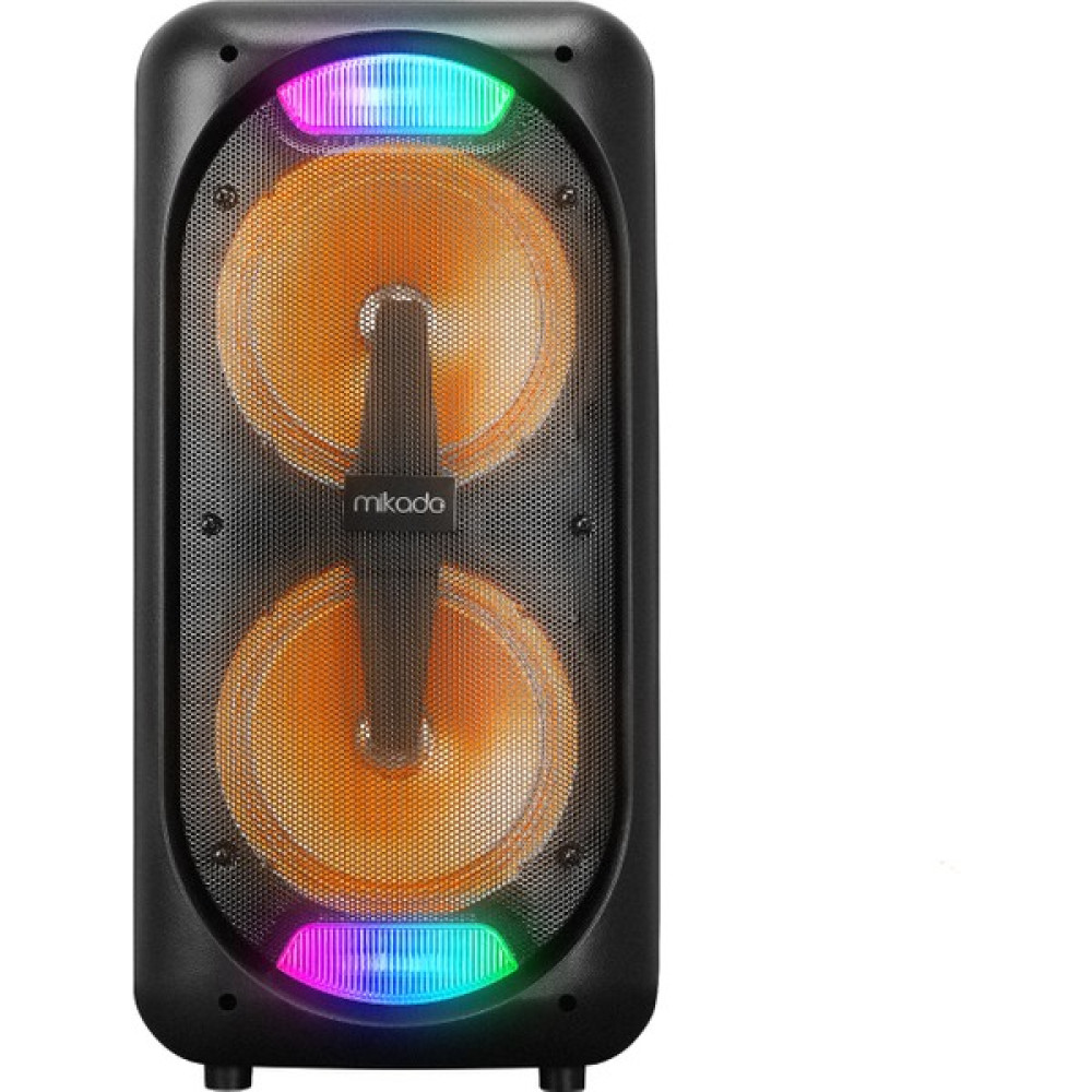 Mikado Özka Gsm Mikado MD-801KP 3.7V2400MAH 30W Bluetooth/usb/tf/fm/led Işıklı Kablolusuz Mikrofonlu Toplantı Anfis - Siyah Bilgisayar Speaker Fiyatı