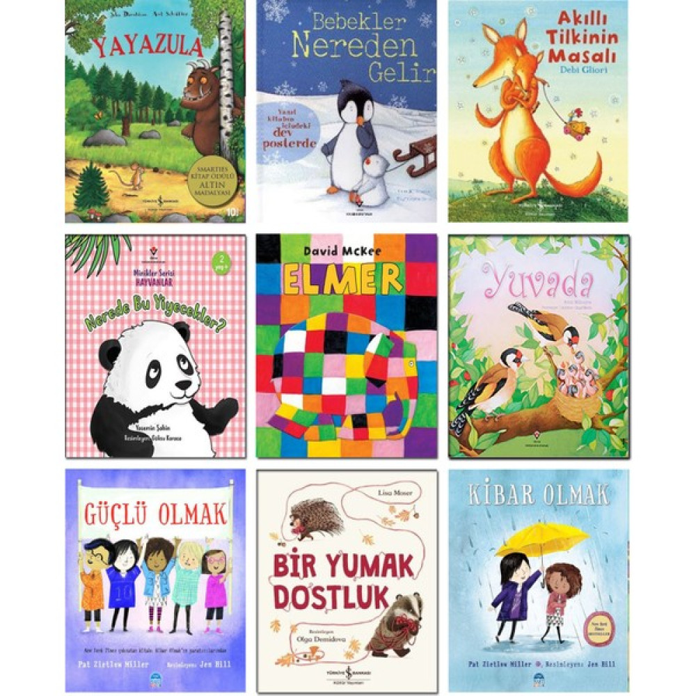 Mikado Yayınları – Yayazula + Bebekler Nereden Gelir? + Akıllı Tilkinin Masalı + Nerede Bu Yiyecekler? + Elmer + Yuvada + Güçlü Olmak + Bir Yumak D... Çocuk Öykü Fiyatı