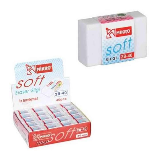 Mikro 2B-20 Soft Beyaz Silgi Silgi Fiyatı
