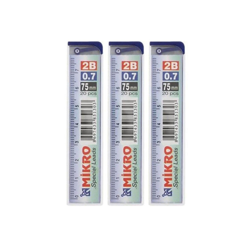 Mikro Cetvelli Kalem Ucu 0.7 Mm 3lü Kurşun Kalem Ucu (Min) Fiyatı