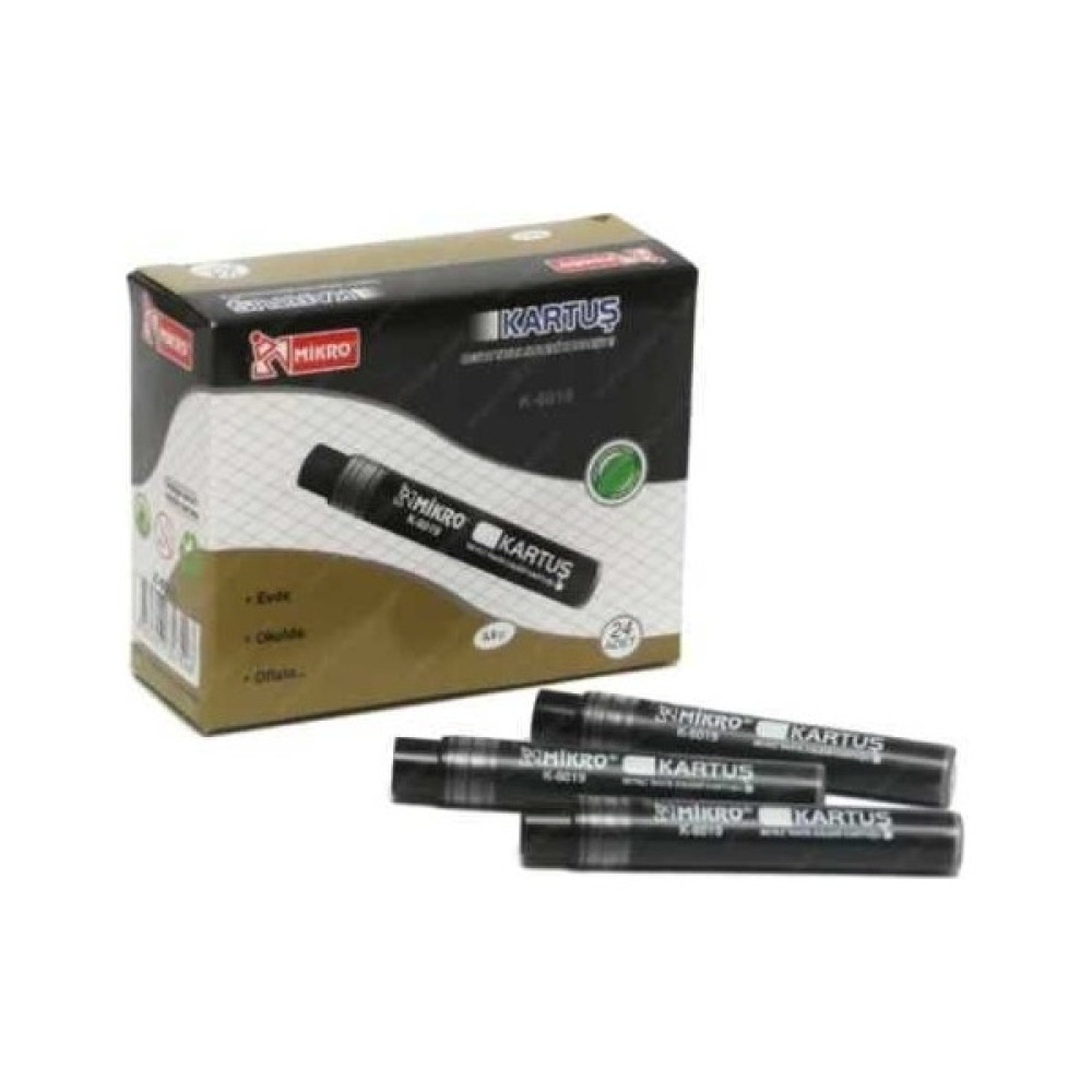 Mikro K-6019 Beyaz Tahta Kalem Kartuşu Siyah Tükenmez Kalem Fiyatı