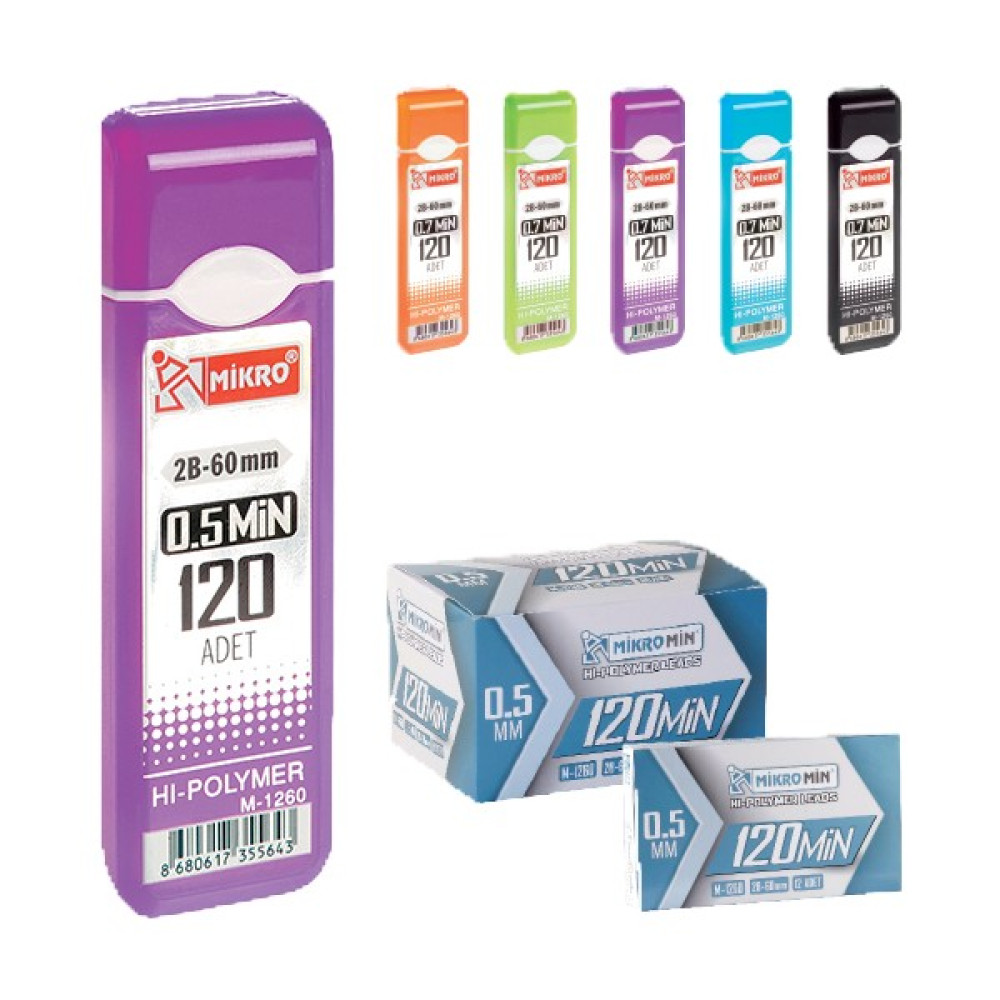 Mikro Min 2b 60 mm 0.5 mm M-1260 Mekanik Kurşun (Versatil) Kalem Fiyatı