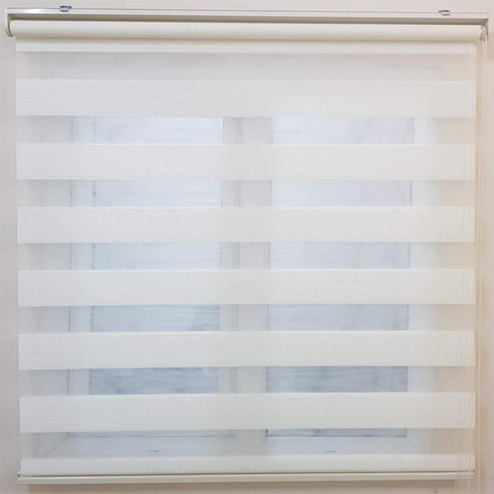Mikro Pliseli Ekru Kırık Beyaz Zebra Perde Ofis Ev Mutfak - 80 x 200 cm Perde Fiyatı