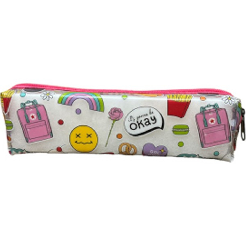 Mikro Şeffaf Kalemlik Figürlü Kalem Kutusu Çantası 19 x 6 cm - Açık Pembe Kalemlik (Kalem Kutusu) Fiyatı