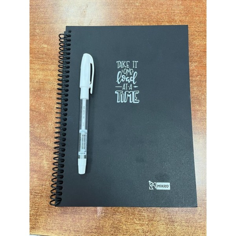 Mikro Siyah Defter Beyaz Kalem Spiralli Defter Fiyatı