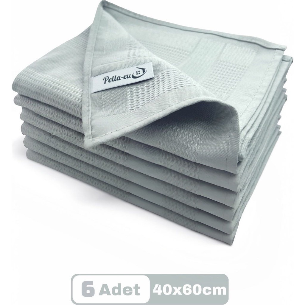 Mikrofiber Cam Bezi Genel Temizlik Bezi Mutfak Banyo Yüzey 6 Adet Gri 40X60CM Diğer Fiyatı