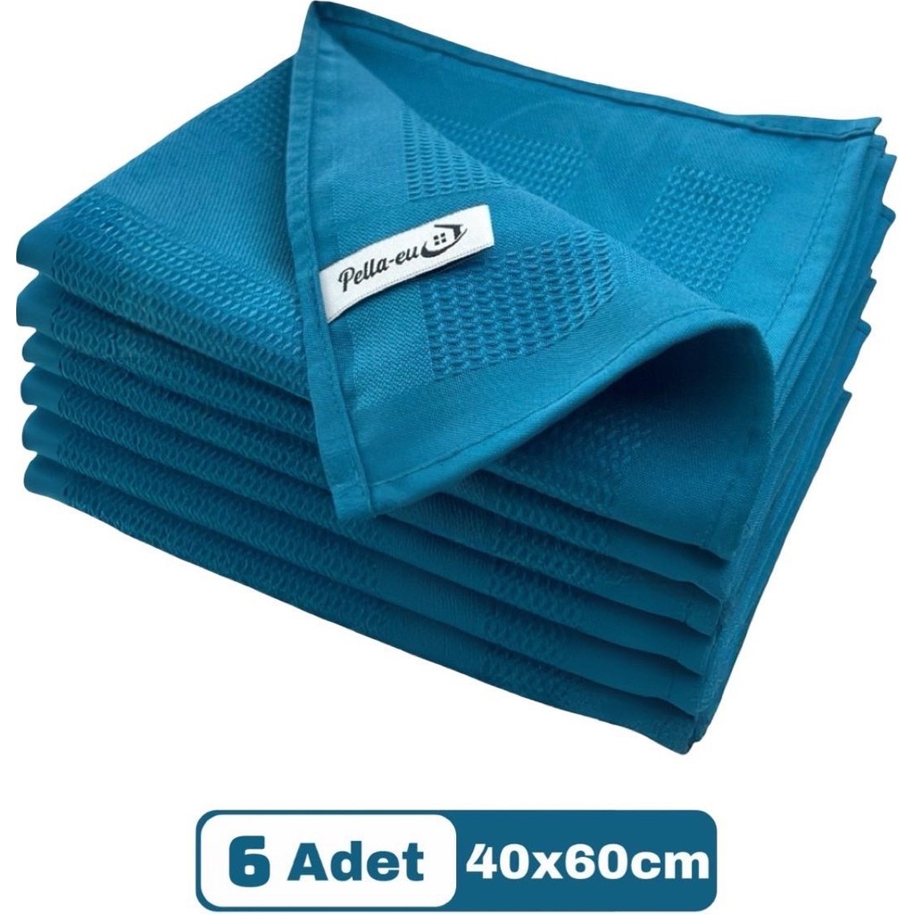 Mikrofiber Cam Bezi Genel Temizlik Bezi Mutfak Banyo Yüzey 6 Adet Mavi 40X60CM Diğer Fiyatı