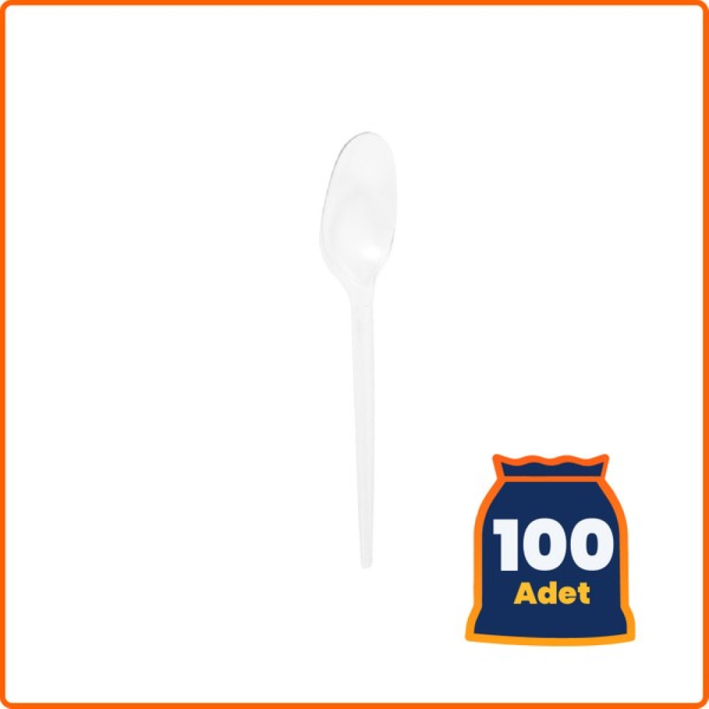 Mikron Plastik Şeffaf Standart Büyük Kaşık - 100 Adet Oto Boyaları Fiyatı