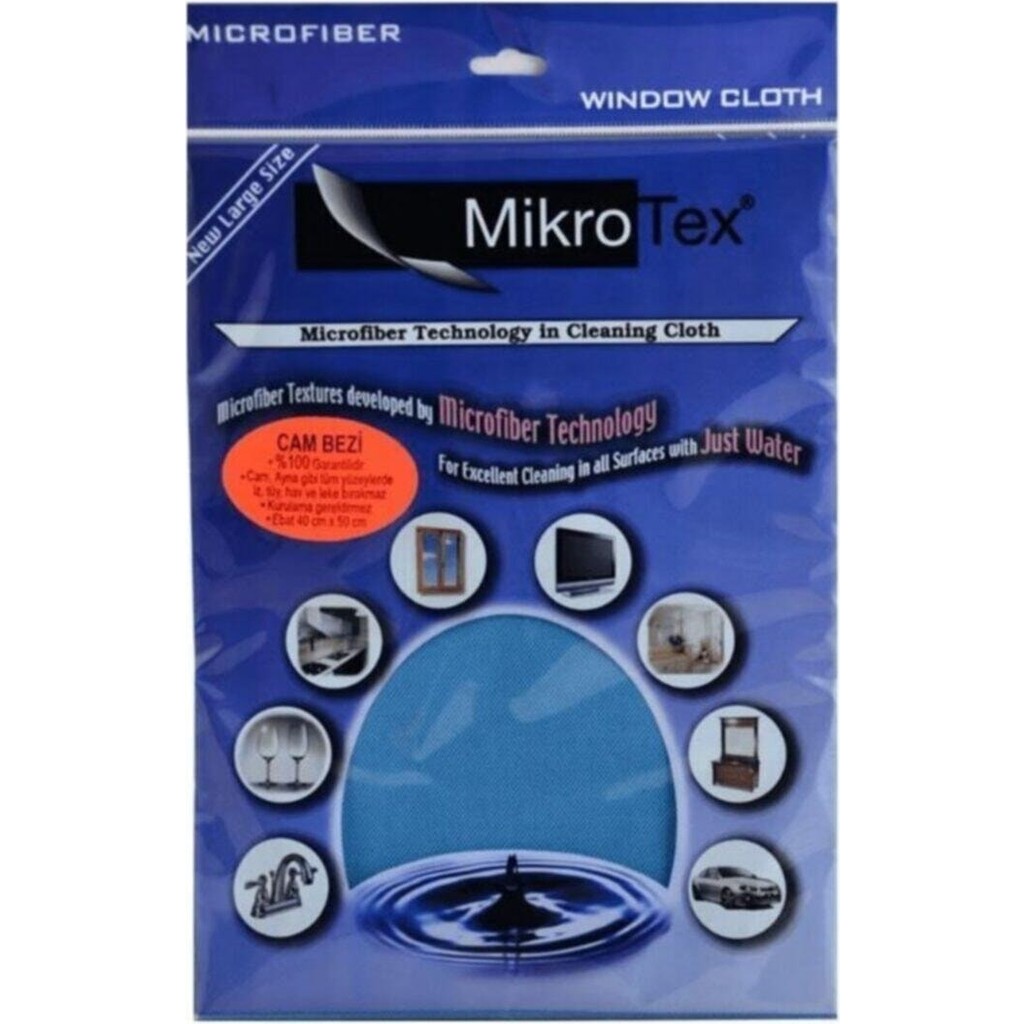 Mikrotex (4 Adet) Mikrofiber Cam Bezi Mavi 40 x 50 C Diğer Fiyatı