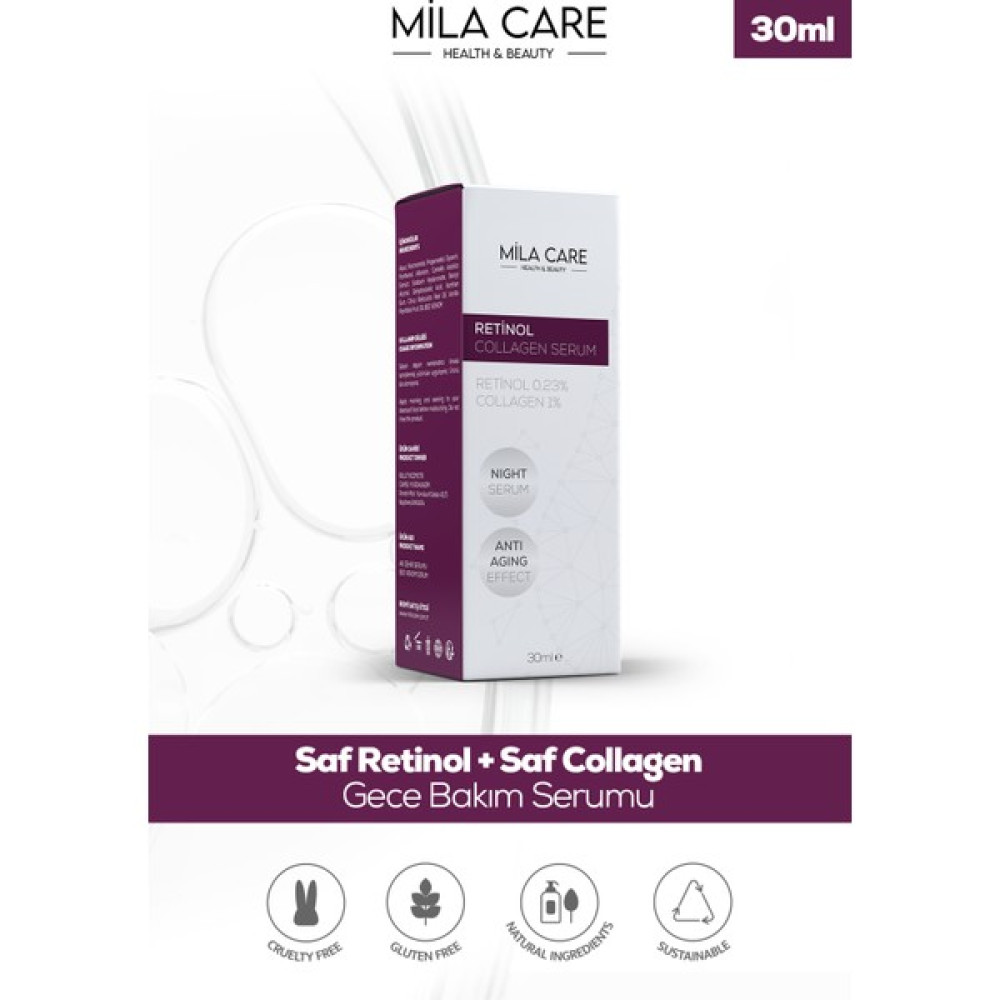 Mila Care Anti-Aging ve Retinol Collagen Gece Serumu 30 ml Anti-Aging / Yaşlanma Karşıtı Fiyatı