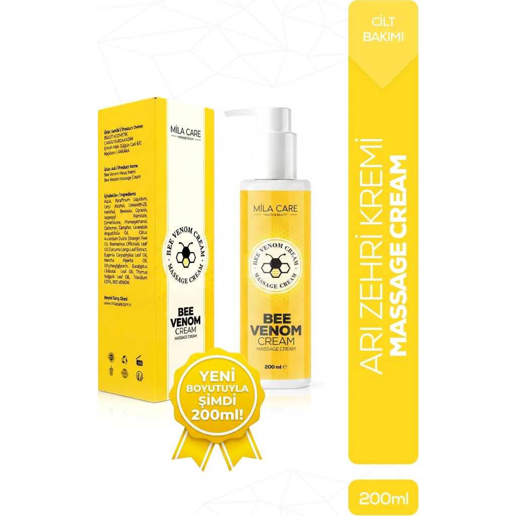 Mila Care Bee Venom Arı Zehri Kremi Xl Yeni Boy 200ML Diğer Fiyatı