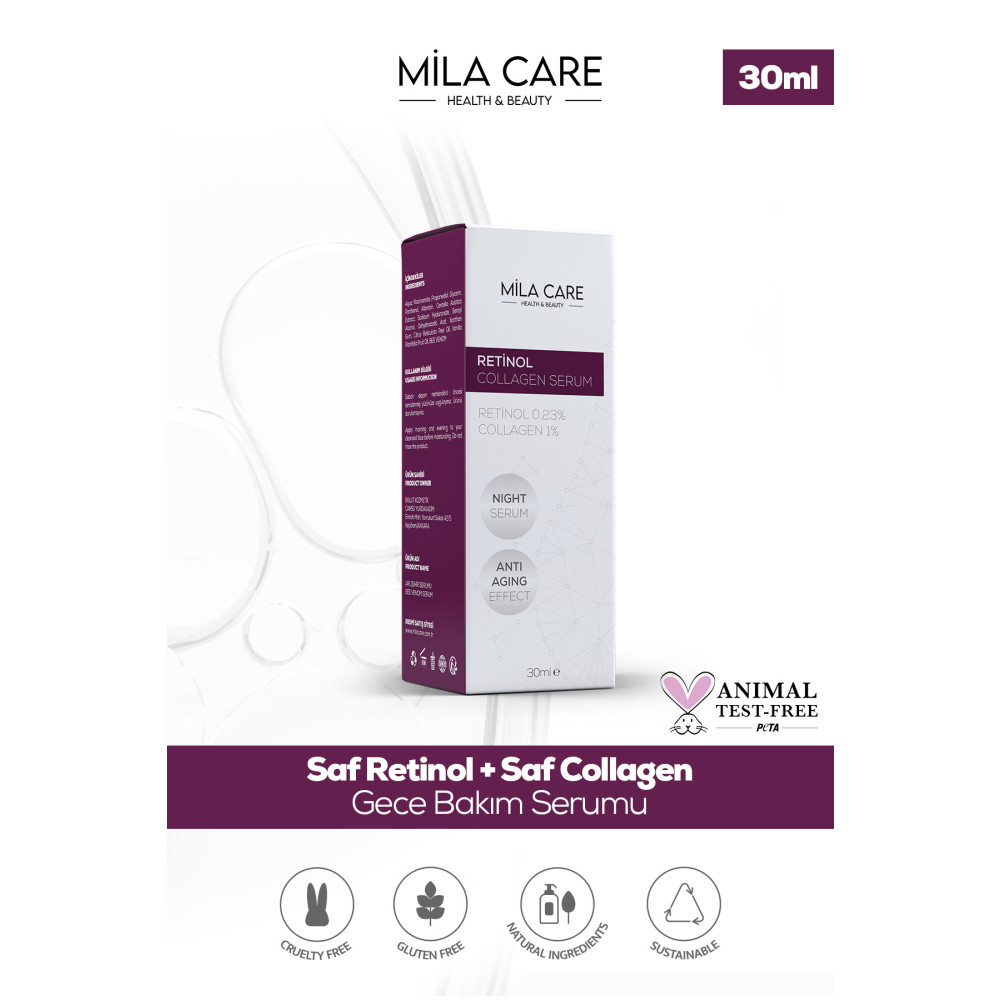MİLA CARE Kırışıklık Ve Anti-aging Retinol Collagen Serum 30ml Cilt ve Yüz Bakımı Fiyatı