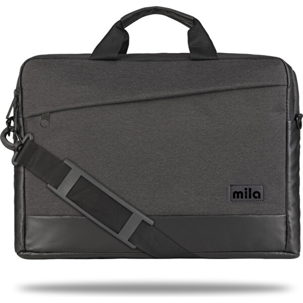 Mila ML-T504 Viena Serisi 15.6" Su Geçirmez Kumaş, Laptop ,notebook Taşıma Çantası -Gri - 15,6" - Gri Dizüstü Bilgisayar Aksesuarları Fiyatı