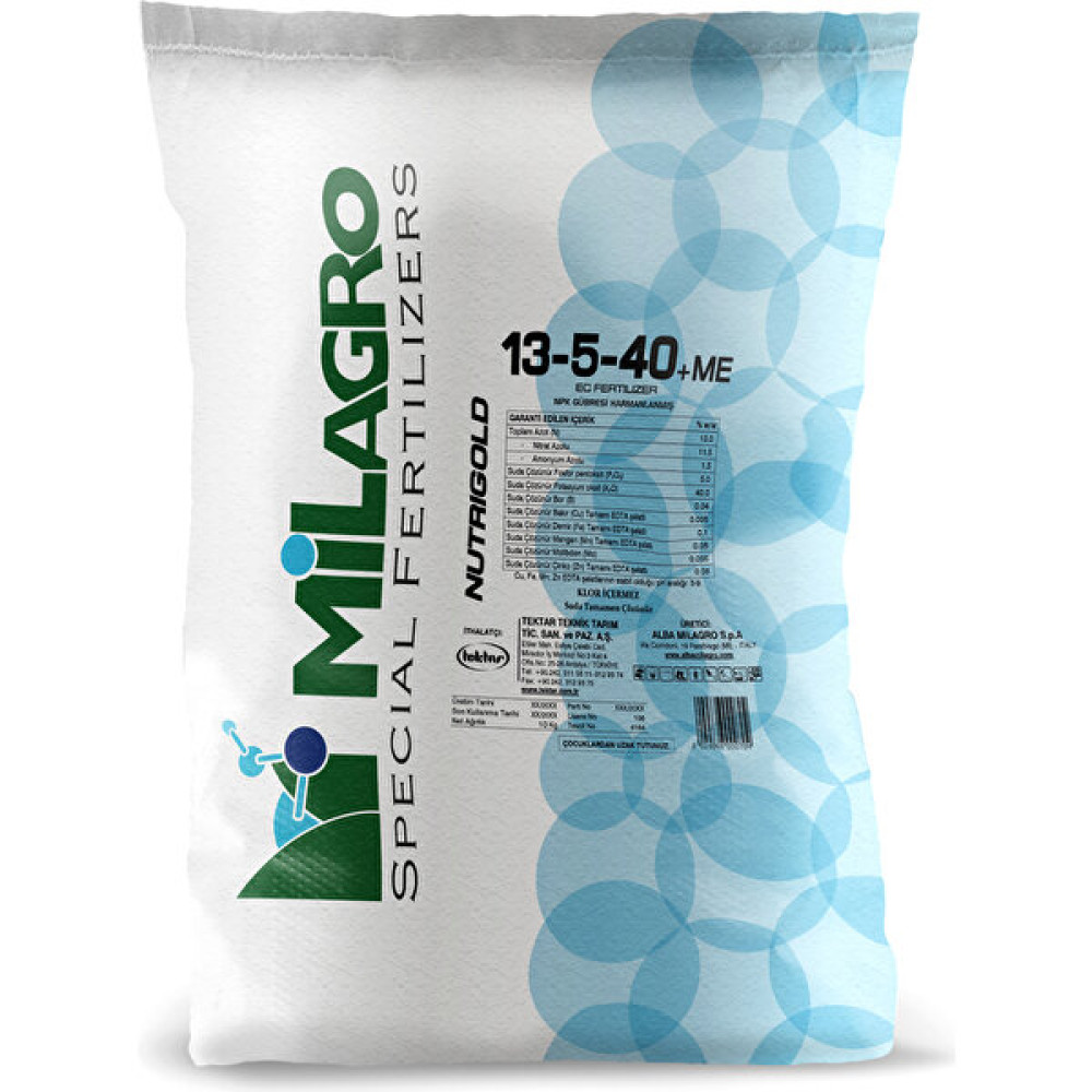 Milagro 13.5.40 Nutri̇gold 10KG Gübre Fiyatı