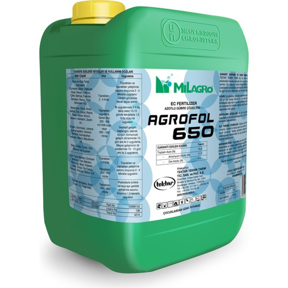 Milagro AGROFOL650 6lt Gübre Fiyatı