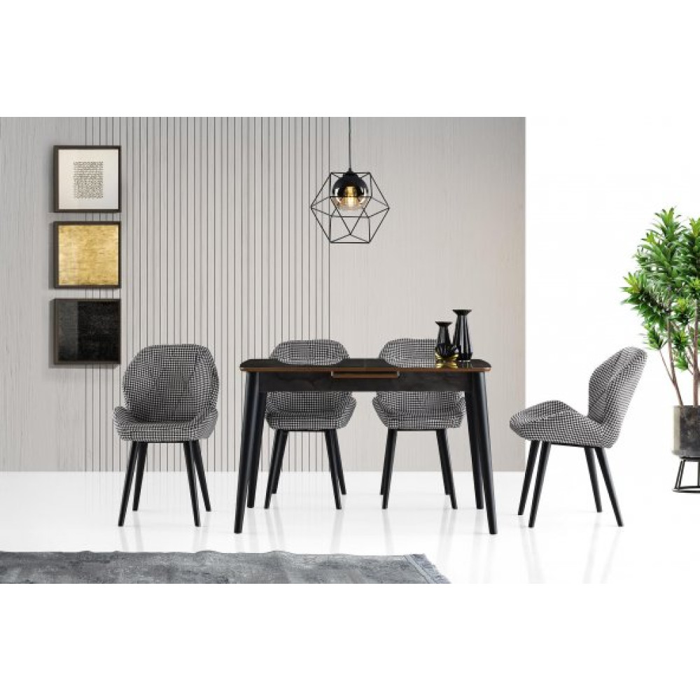 Milano H.gloss Mdf Irony Masa +4 Adet Vera Sandalye Takim Mutfak Dolabı / Mobilyası Fiyatı
