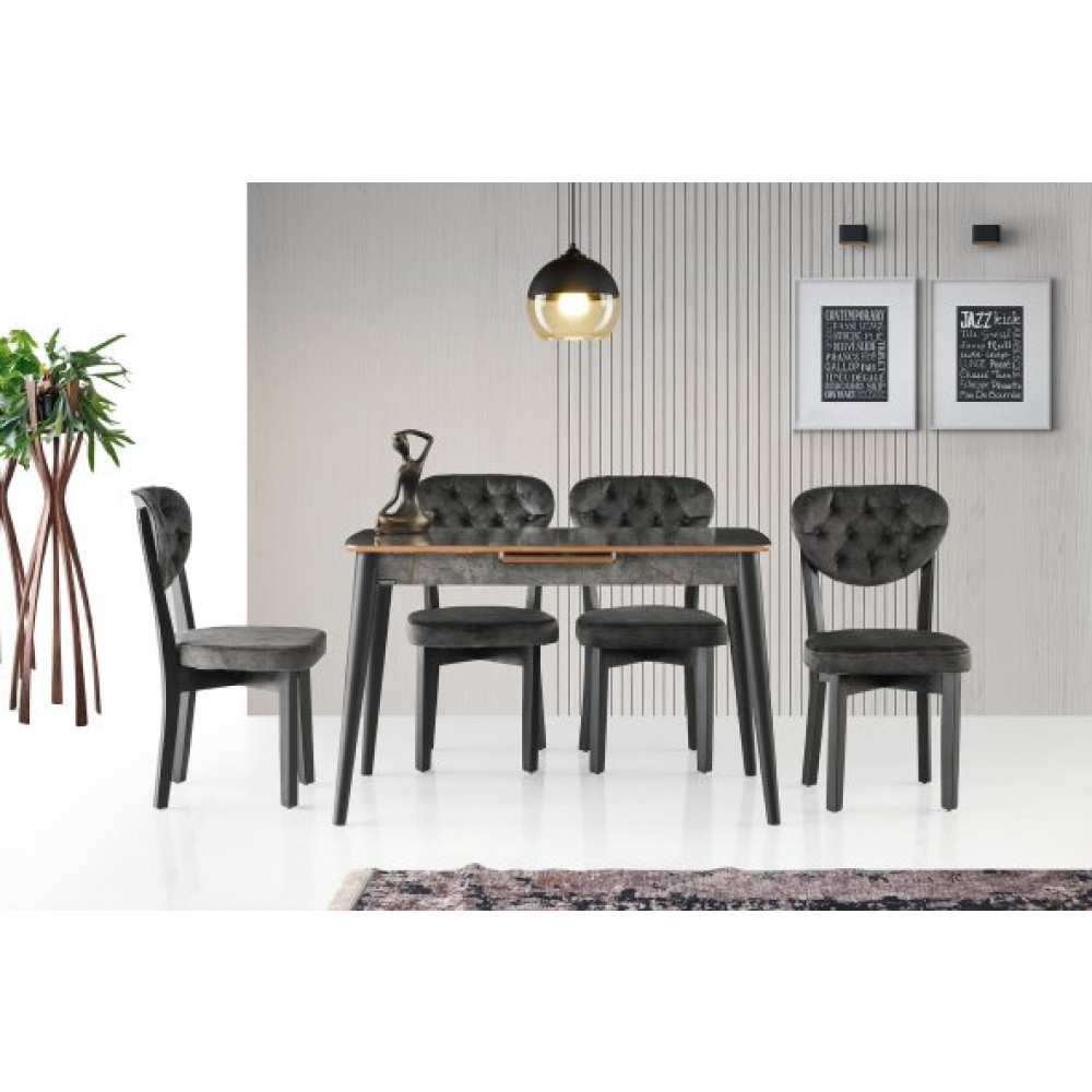 Milano Mdf Aris Masa +4 Adet Gala Sandalye Takim Mutfak Dolabı / Mobilyası Fiyatı