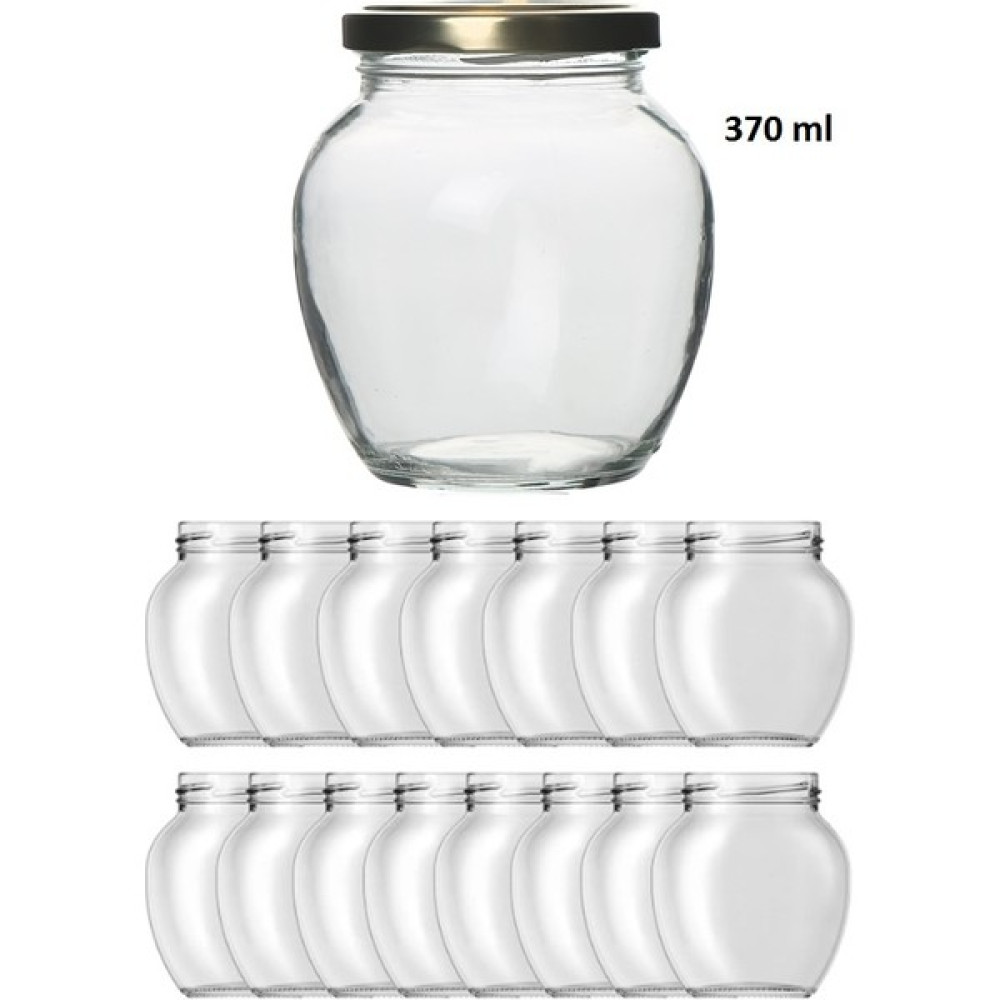 Milea 14 Adet 370 ml Şeffaf Cam Yumurta Model Konserve Kavanozu Gold Metal Kapaklı MA2155 Saklama Kapları Fiyatı