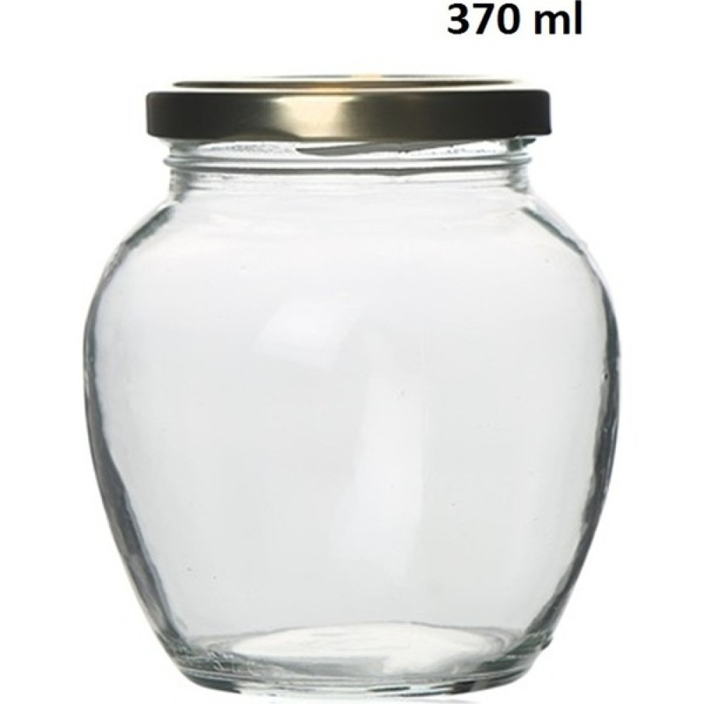 Milea 370 ml Şeffaf Cam Yumurta Model Konserve Kavanozu Gold Metal Kapaklı MA2159 Saklama Kapları Fiyatı