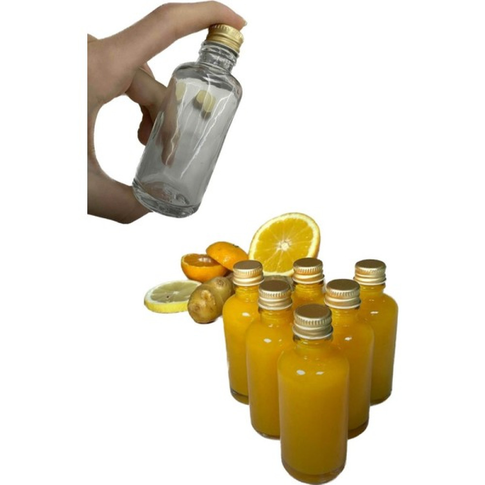Milea 6 Adet Cam Shot Şişesi Sızdırmaz Metal Kapaklı Hediyelik Koku Süs Çok Amaçlı Kavanoz 50ML Mutfak Gereçleri Fiyatı
