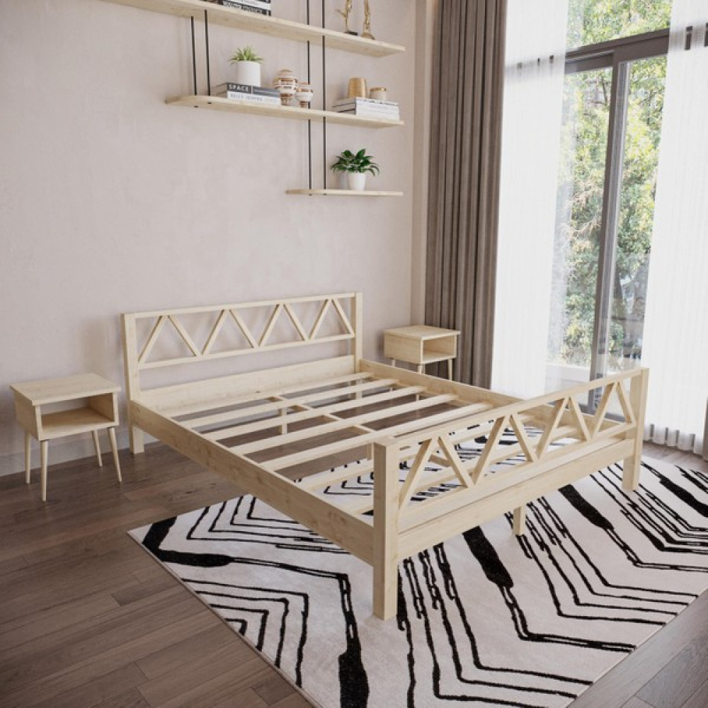 Milena Model Doğal Çam Ahşap Karyola - 90 x 190 cm Karyola Fiyatı