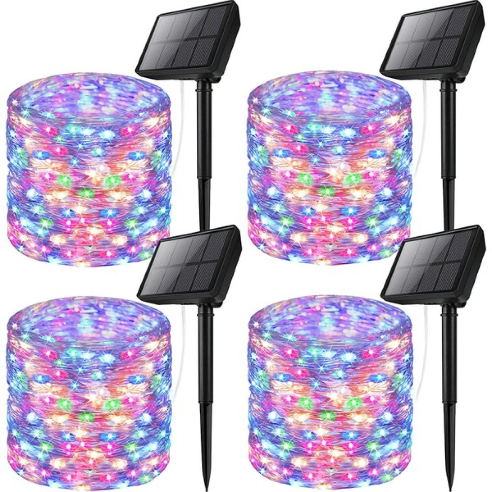 Miletus Güneş Enerjili Bahçe Aydınlatma 10+2m Rgb (Renkli ) 4lü Paket Dış Mekan Güneş Enerjili Lamba - Renkli Dış Mekan & Bahçe Oyuncakları Fiyatı