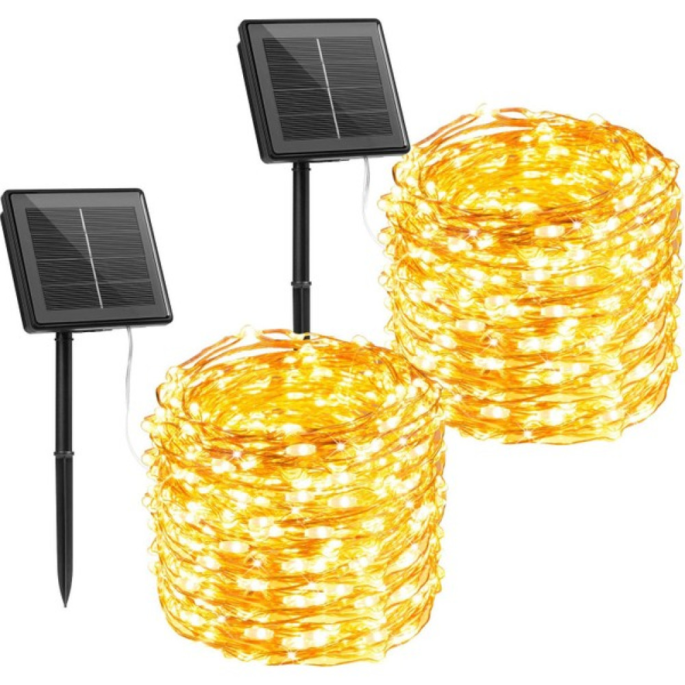 Miletus Güneş Enerjili Bahçe Lambası 10 Metre 2'li Paket Peri LED Paket Gunes Enerjili Bahçe Lambaları Sarı Dış Mekan & Bahçe Oyuncakları Fiyatı