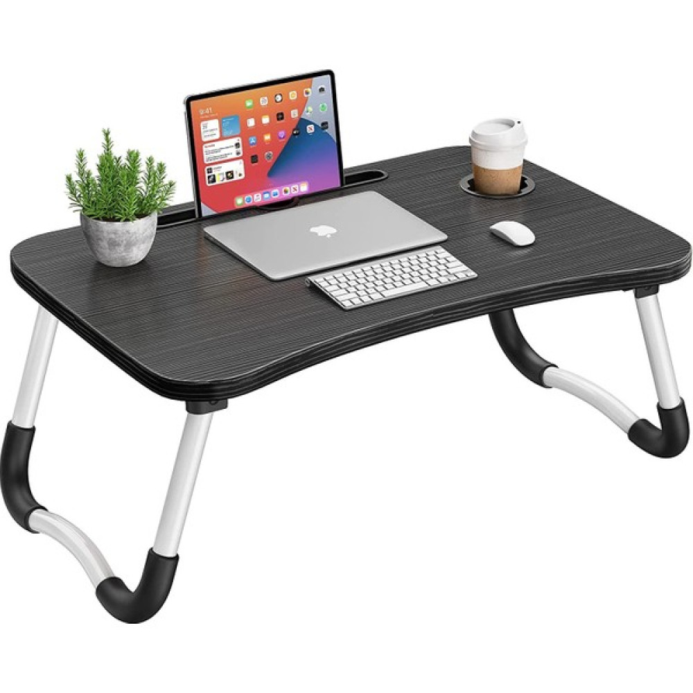 Miletus Laptop Sehpası Ders Çalışma Masası Çocuk Çalışma Yatak Sehpası Ders Masası - 60 x 40 x 26 cm - Siyah Sehpa Fiyatı