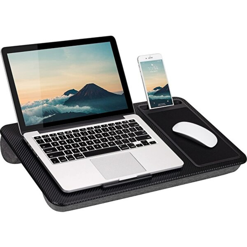 Miletus Laptop Sehpası Mouse Padli Telefon Tutacaklı Laptop Masası Laptop Sehpası Bilgisayar Sehpası Puflu - 0 - Siyah Sehpa Fiyatı