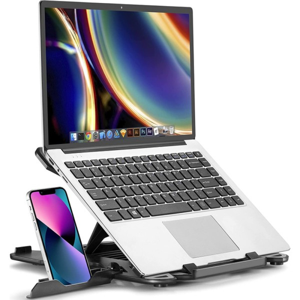 Miletus Laptop Standı Telefon Tutuculu Laptop Yükseltici Laptop Tutucu Notebook Standı Bilgisayar Yükseltici Dizüstü Bilgisayar Aksesuarları Fiyatı
